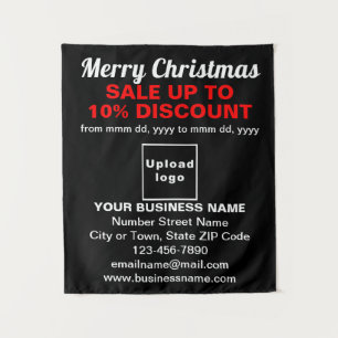 Business Christmas Sale on Black Tapestry