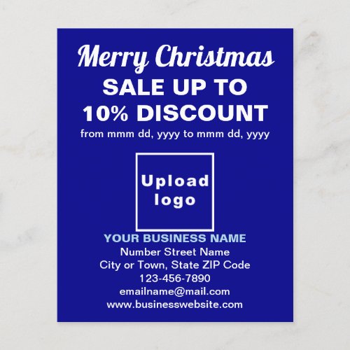 Business Christmas Sale on Blue Flyer