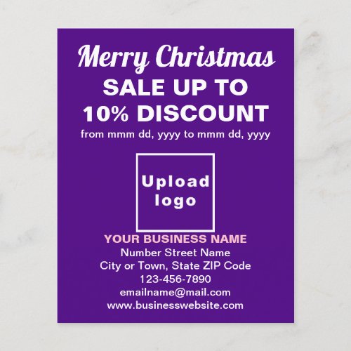 Business Christmas Sale on Purple Flyer