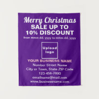 Business Christmas Sale on Purple Tapestry