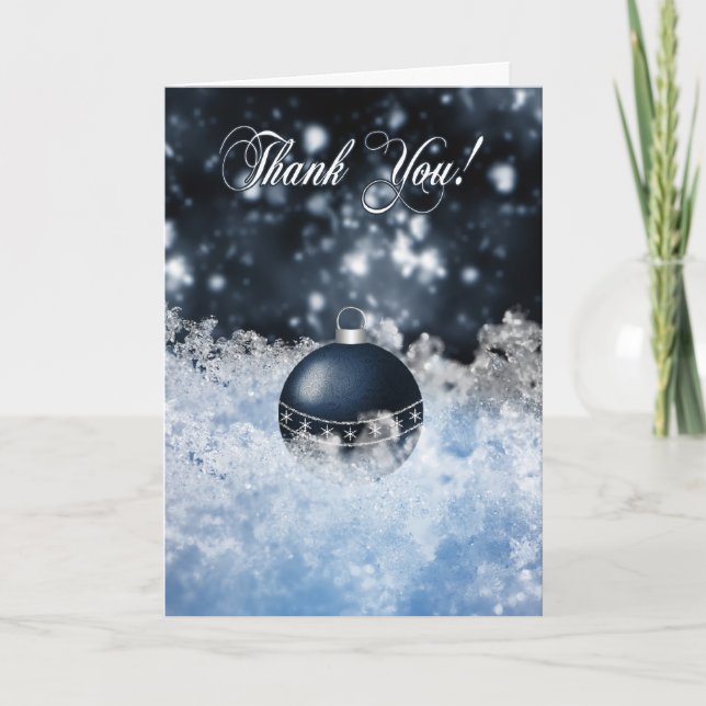 Business Christmas Thank You Card - Seasons' Greet (Front)