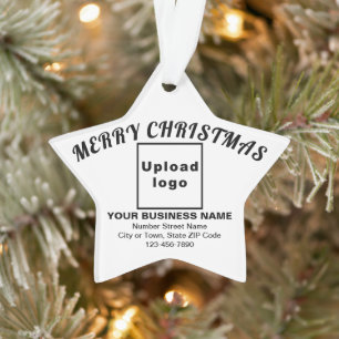 Business Christmas White Star Acrylic Ornament