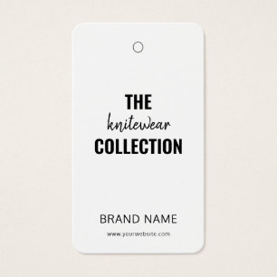 Business Clothing Modern Hang Tag