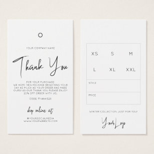 Hang Tags & Package Inserts | Zazzle