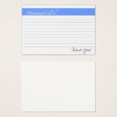 Business Comment Card (Front & Back)