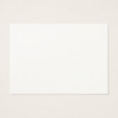 Business Comment Card (Back)