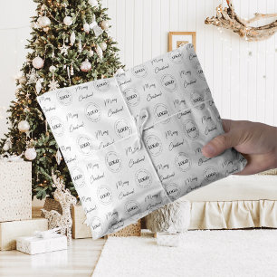 Business Company Add Custom Logo Merry Christmas Tissue Paper