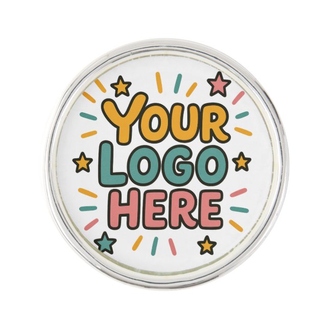 Business, Company, Advertising Your Logo Here Lapel Pin (Front)