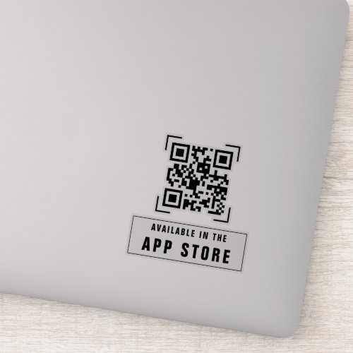 Business Company  App Download QR Code Scan Sticker