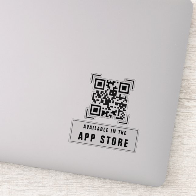Business Company | App Download QR Code Scan Sticker (Detail)
