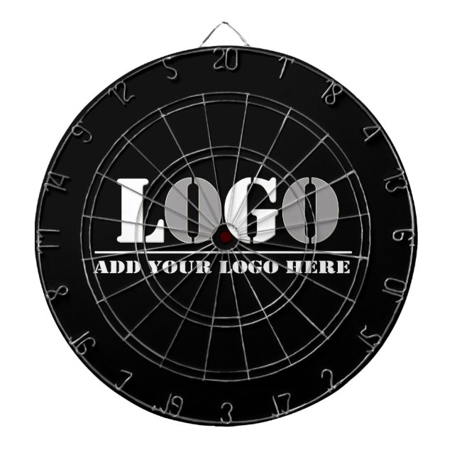 Business Company Black Create Your Own Picture   Dart Board (Front)