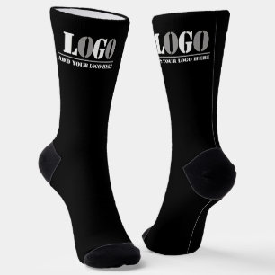 Business Company Black Create Your Own Picture Socks