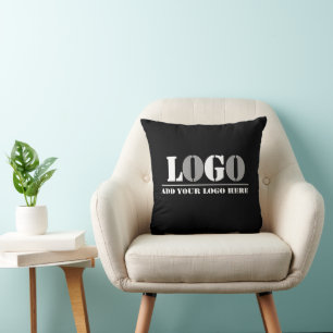 Business Company Black Create Your Own Picture Throw Pillow