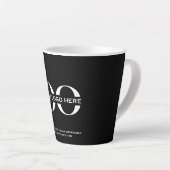 Business Company Corporate Logo Minimalist Latte Mug (Right Angle)