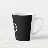 Business Company Corporate Logo Minimalist Latte Mug (Right)