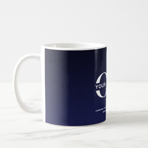 Business Company Corporate Logo Minimalist Navy Coffee Mug
