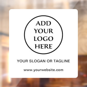 Business Company Corporate Professional Plain Logo Window Cling