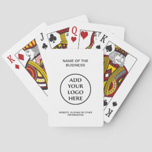 Business Company Corporate Professional Your Logo Poker Cards