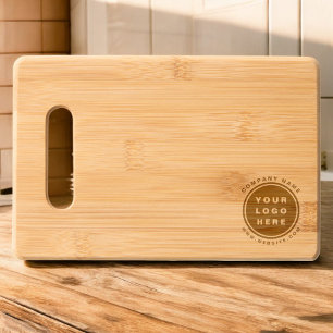 Business Company Corporate Your Logo Modern Engraved Cutting Board