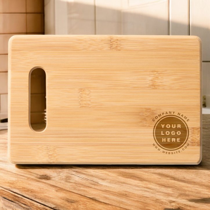Business Company Corporate Your Logo Modern Engraved Cutting Board