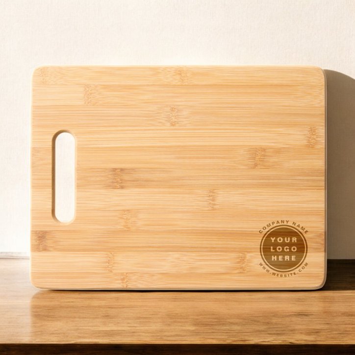 Business Company Corporate Your Logo Modern Engraved Cutting Board