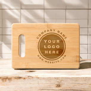Business Company Corporate Your Logo Modern Engraved Cutting Board