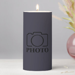 Business Company Create Your Own Custom Template Pillar Candle