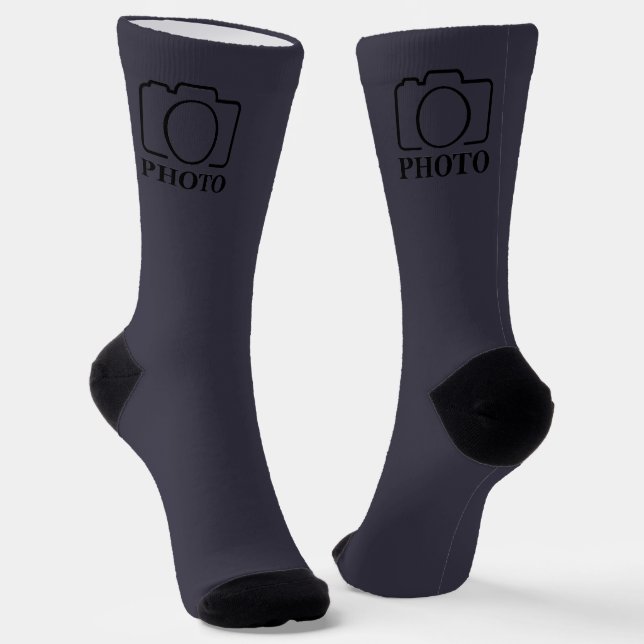 Business Company Create Your Own Custom Template Socks (Angled)