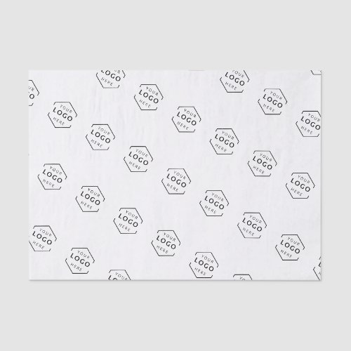 Business Company Custom Logo Black Tissue Paper
