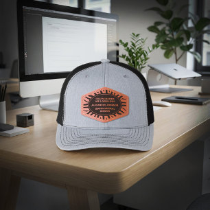 Business Company Employee Name Promotion Leather Patch Hat