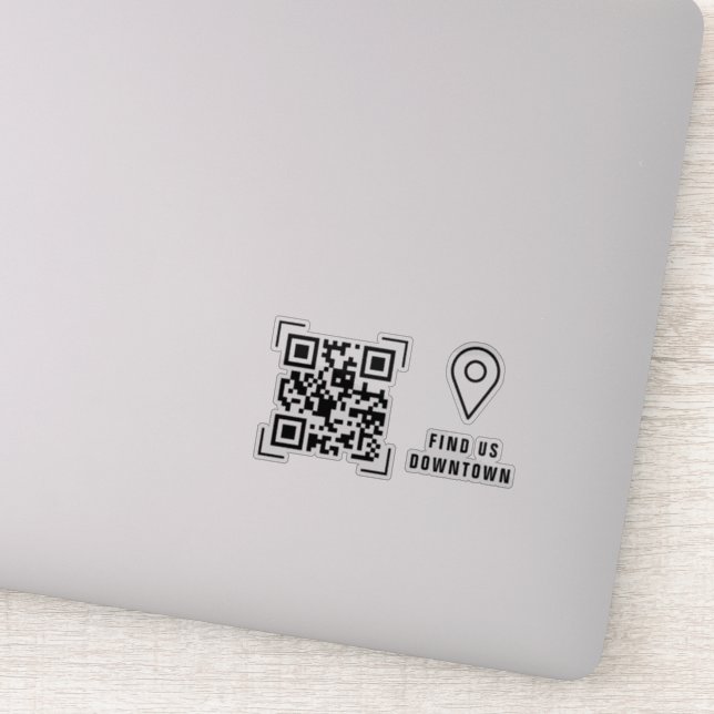 Business Company | Location QR Code Scan Sticker (Detail)