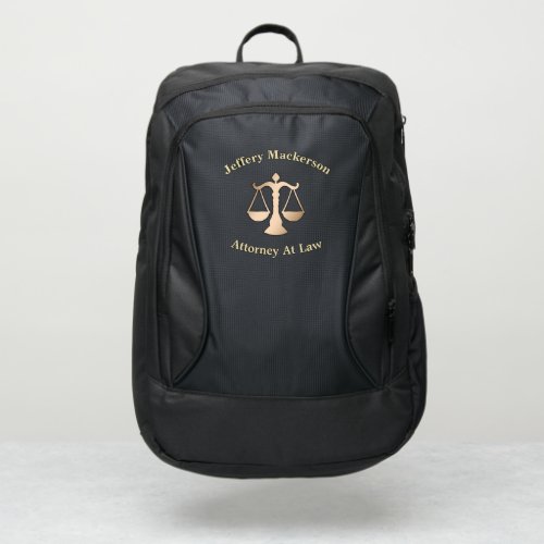 Business Company Logo Attorney Corporate Custom Port Authority Backpack