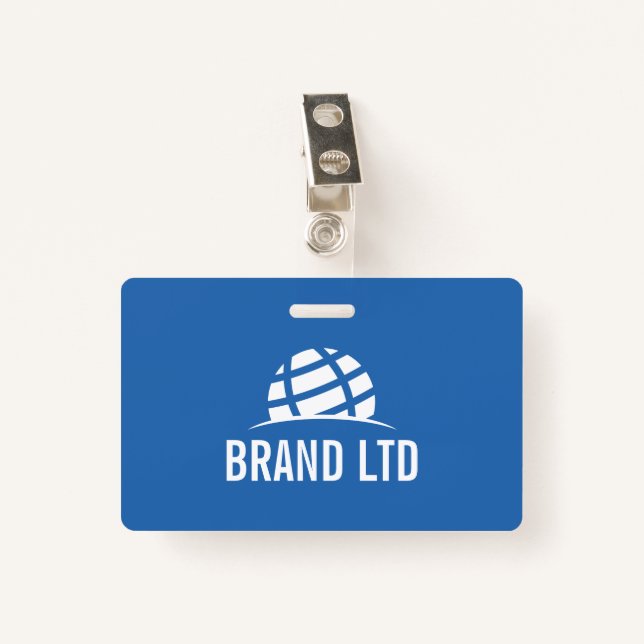 Business Company Logo Badge (Front with Clip)