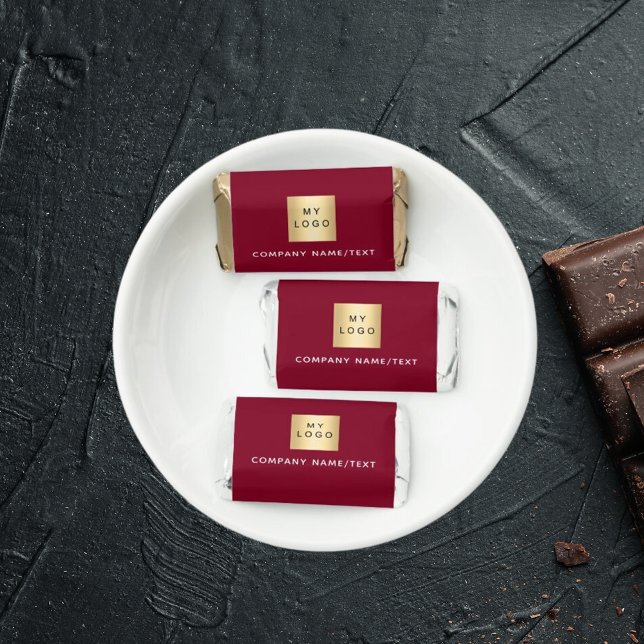 Business company logo brand Burgundy Hershey's Miniatures (Creator Uploaded)