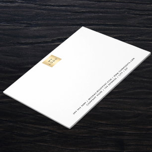 Business company logo brand color notepad