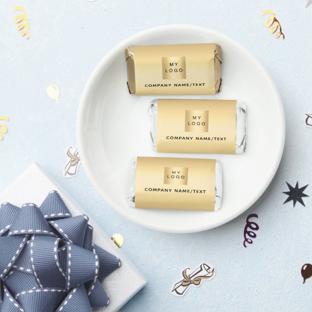Business company logo brand gold hershey's miniatures (Party)