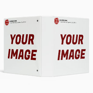 Business Company Logo CUSTOM 3 Ring Binder