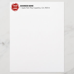 Business Company Logo CUSTOM Letterhead