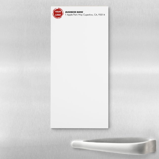 Business Company Logo CUSTOM Magnetic Notepad (In Situ)
