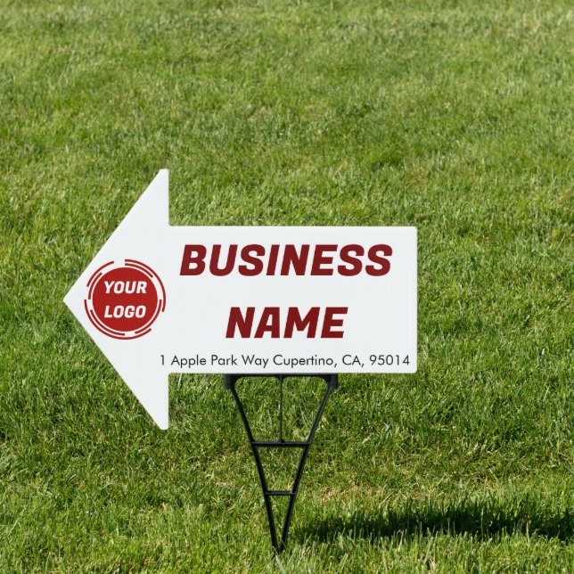 Business Company Logo CUSTOM Outdoor Yard Sign (Insitu)
