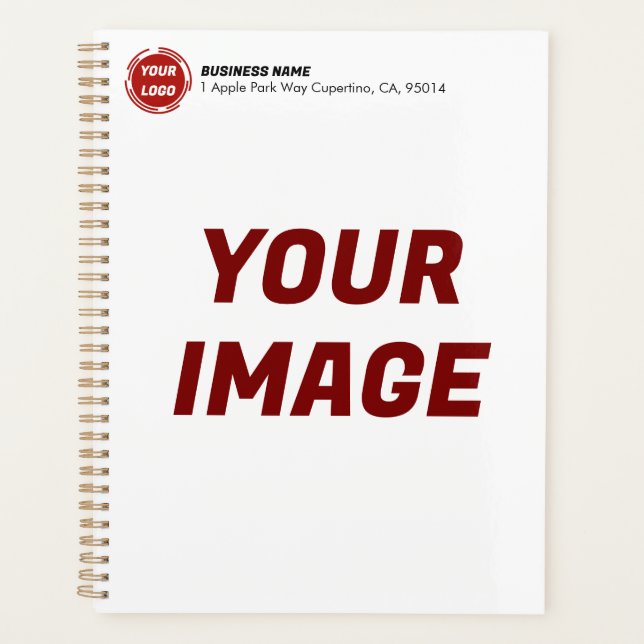 Business Company Logo CUSTOM Planner (Front)