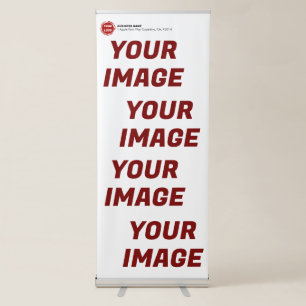 Business Company Logo CUSTOM  Retractable Banner