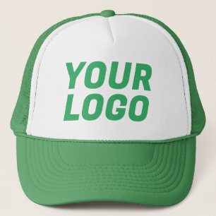 Business Company Logo CUSTOMIZABLE Green Trucker Hat
