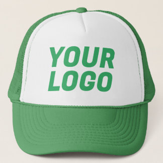 Business Company Logo CUSTOMIZABLE Green Trucker Hat