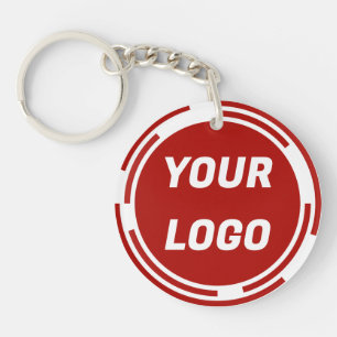 Business Company Logo CUSTOMIZABLE Keychain