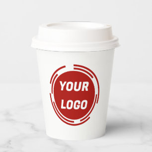 Business Company Logo CUSTOMIZABLE Paper Cups
