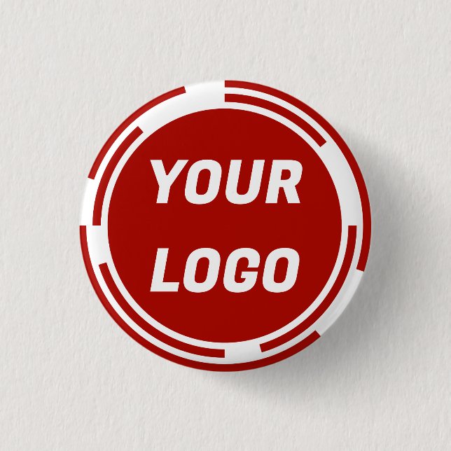 Business Company Logo CUSTOMIZABLE Pins (Front)