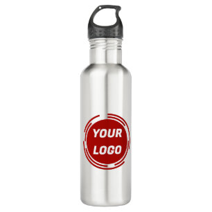 Business Company Logo CUSTOMIZABLE Stainless Steel Water Bottle