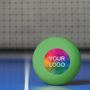 Business Company Logo Emblem Green Trendy Ping Pong Ball