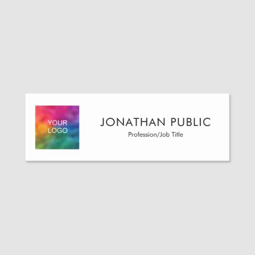 Business Company Logo Here Add Name Template Name Tag